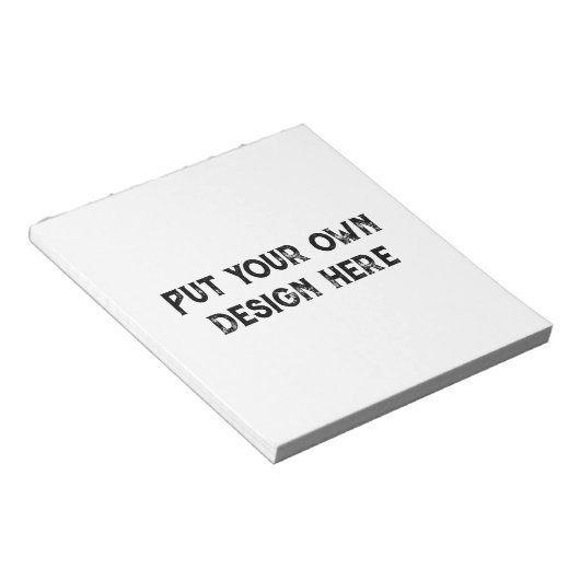 Zet je eigen ontwerp notitieblok (Schuin)