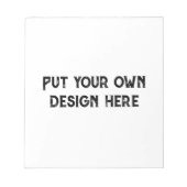 Zet je eigen ontwerp notitieblok (Voorkant)