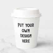 Zet je eigen ontwerp papieren bekers (Voorkant)