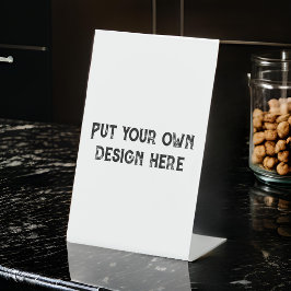 Zet je eigen ontwerp reclamebord met voetstuk