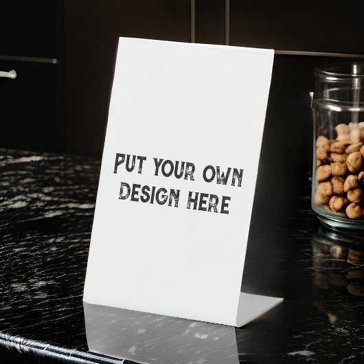 Zet je eigen ontwerp reclamebord met voetstuk