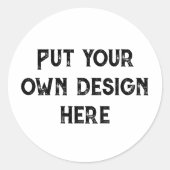 Zet je eigen ontwerp ronde sticker (Voorkant)