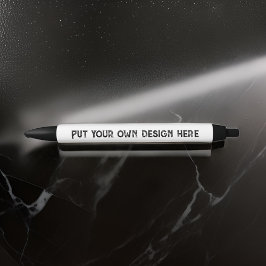 Zet je eigen ontwerp zwarte inkt pen