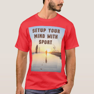 ZET JE GEZINDHEID OP SPORT jongen vintage T-shirt