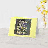 ZET JE GROTE MEISJESLAARZEN AAN / DEAL MET "40th" Kaart (Gele Bloem)