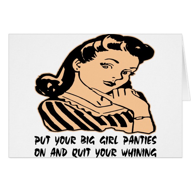 Zet je grote meisjespantsertjes aan en stop met je (Voorkant Horizontaal)