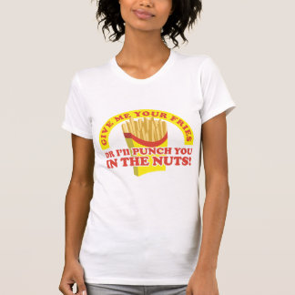 Zet je in de moeren voor je friet. t-shirt