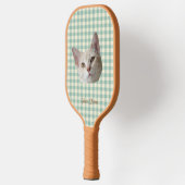 Zet je kattenfoto op Gingham Pickleball Paddle (Links)