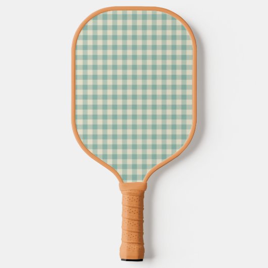 Zet je kattenfoto op Gingham Pickleball Paddle (Achterkant)