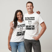 Zet je klokken terug in november, niet in het land t-shirt (Unisex)