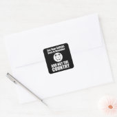 Zet je klokken terug in november, niet in het land vierkante sticker (Envelop)