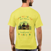 Zet je Licht Schijn Vader Heren Basic T-Shirt (Achterkant)