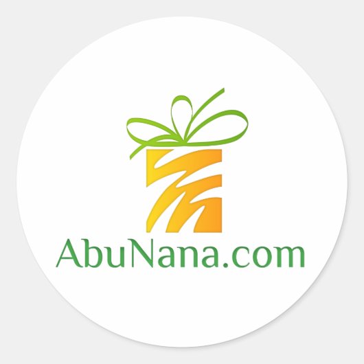 Zet je Logo hier Ronde Sticker (Voorkant)