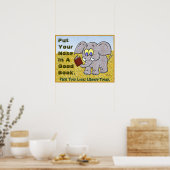 Zet je neus in een goed boek poster (Keuken)