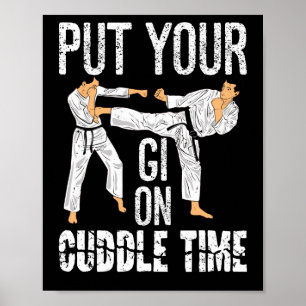 Zet je op het knuffelpunt, de Braziliaanse Jiu Jit Poster