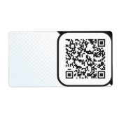 Zet je Scannable QR code op deze Etiket (Voorkant)
