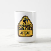 Zet je schrap: papa grapt op handen koffiemok (Center)