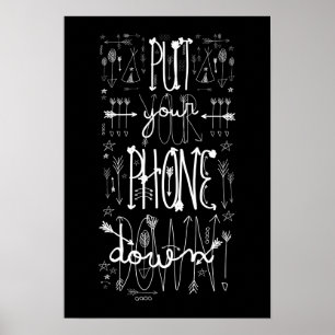 Zet je telefoon neer poster