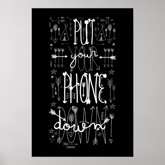 Zet je telefoon neer poster (Voorkant)