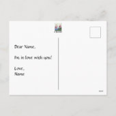 Zet je voet op Valentijnsdag Feestdagenkaart (Achterkant)