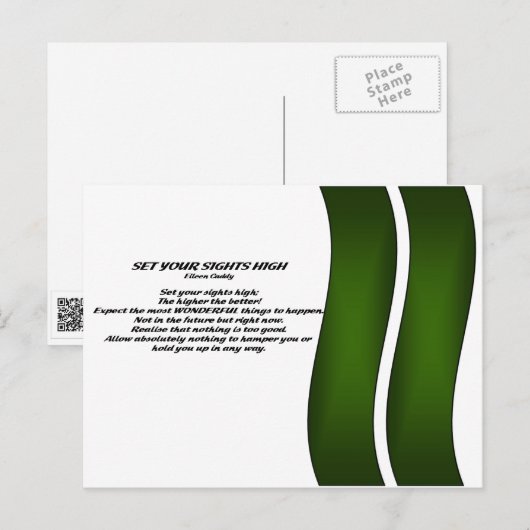 Zet je zinnen hoog briefkaart (Voorkant / Achterkant)