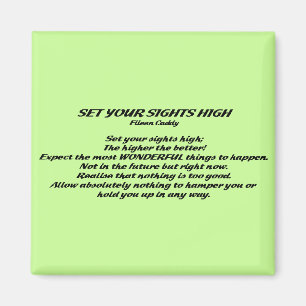 Zet je zinnen hoog magneet