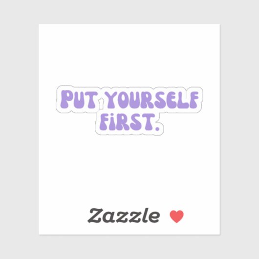 Zet jezelf eerst sticker (Vel)