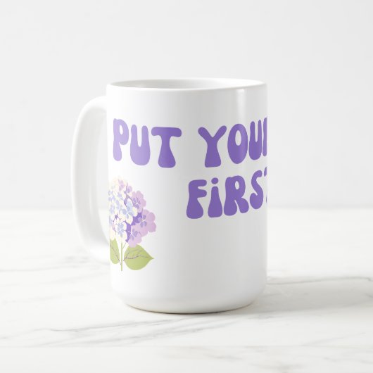 Zet jezelf op de eerste Mok (Voorkant links)