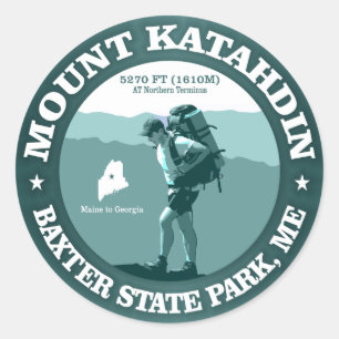 Zet Katahdin op Ronde Sticker