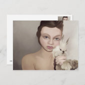 zet konijn op briefkaart (Voorkant / Achterkant)