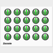 Zet me aan ronde sticker (Vel)