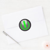 Zet me aan ronde sticker (Envelop)