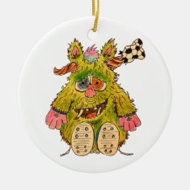 Zet me in de coach! keramisch ornament