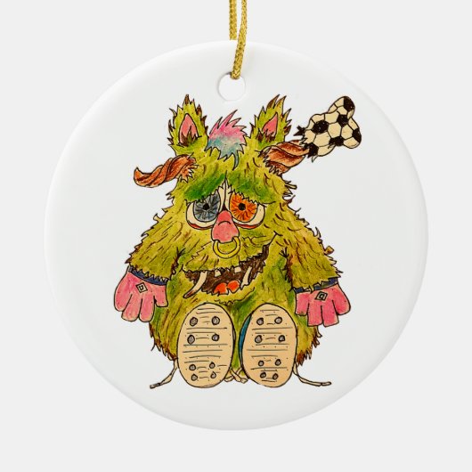 Zet me in de coach! keramisch ornament (Voorkant)