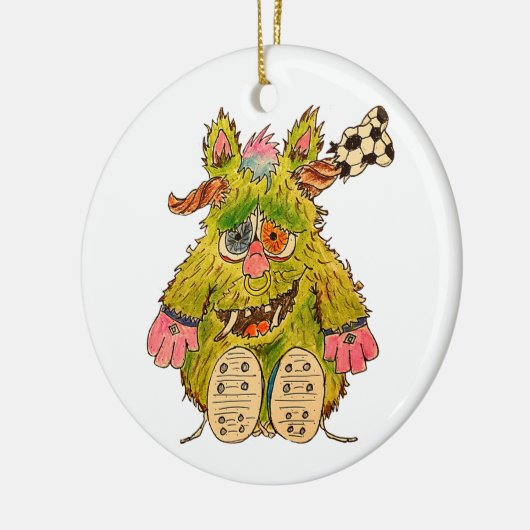 Zet me in de coach! keramisch ornament (Links)