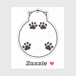 Zet me niet op een glazen tafeltje. sticker