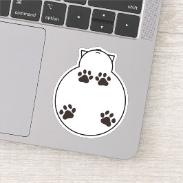 Zet me niet op een glazen tafeltje. sticker
