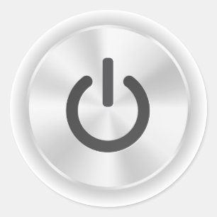 Zet me op Grey Funny Button Ronde Sticker