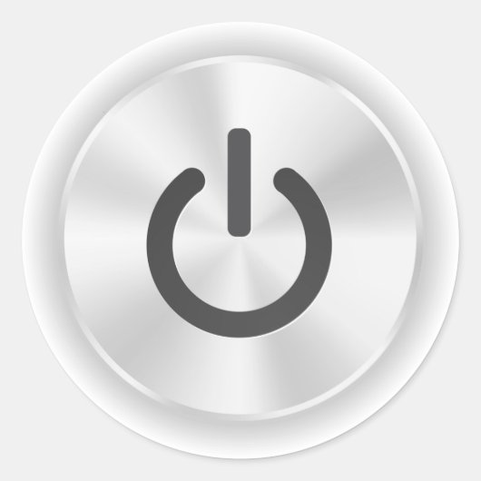 Zet me op Grey Funny Button Ronde Sticker (Voorkant)