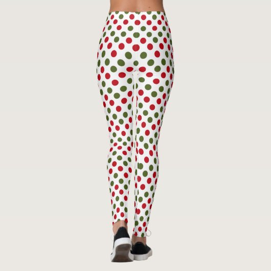 Zet me rood en groen leggings (Achterkant)