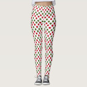 Zet me rood en groen leggings (Voorkant)