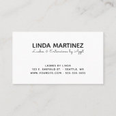 Zet mijn Logo aan Visitekaartje (Achterkant)