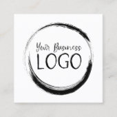 Zet mijn Logo op een Vierkante Visitekaartje (Voorkant)