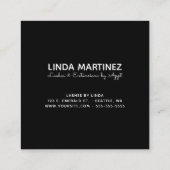 Zet mijn Logo op een Vierkante Visitekaartje (Achterkant)