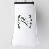 Zet nu werk later grappige golf geschenken golfheadcover (Draai 90)