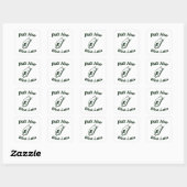 Zet nu werk later grappige golf geschenken vierkante sticker (Vel)