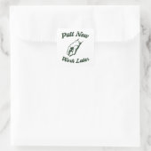 Zet nu werk later grappige golf geschenken vierkante sticker (Tas)