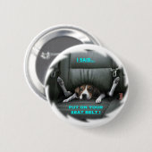 ZET OP JE ZITTGORDEL RONDE BUTTON 5,7 CM (Voorkant /achterkant)