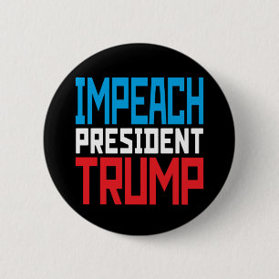 Zet President Trump af - Anti Trump Ronde Button 5,7 Cm