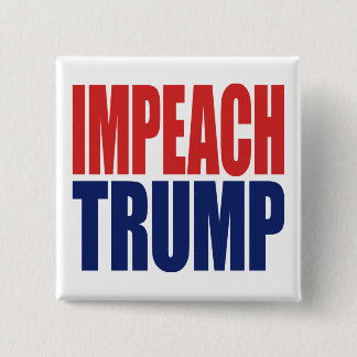 Zet president Trump af - Anti Trump Vierkante Button 5,1 Cm